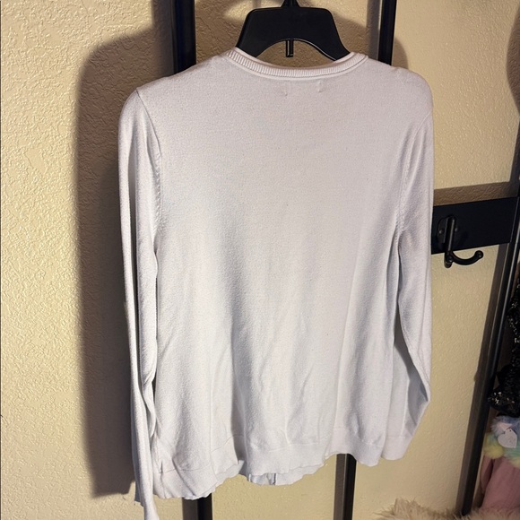 Calvin Klein Ivory Button-Up Cardigan - Picture 6 of 7